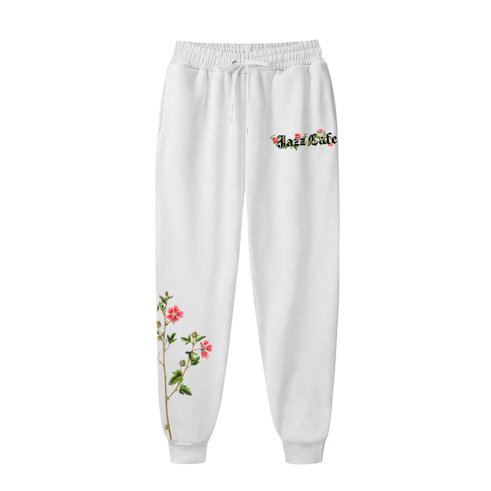 90 Logo Flower Sweat Pants Floral Logo Trackpants – Jazzcafe Clothing